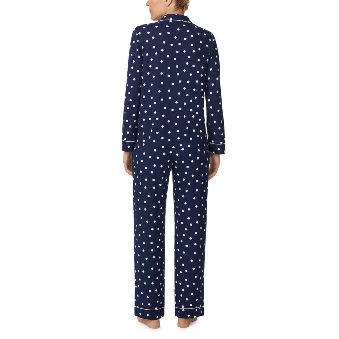 Cozy Brushed Jersey Notch Collar PJ Set