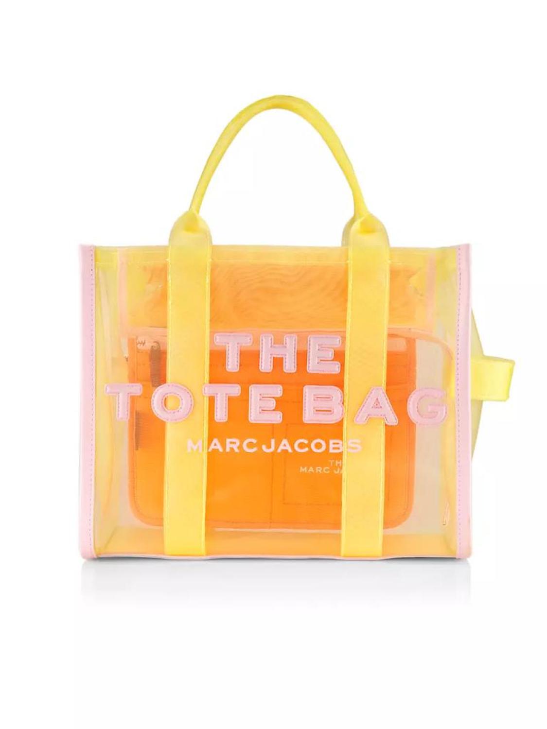 The Colorblock Mesh Medium Tote Bag