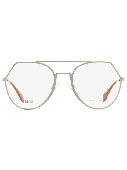 Fendi Women's Oval Eyeglasses FF0329 6LB Ruthenium 53mm