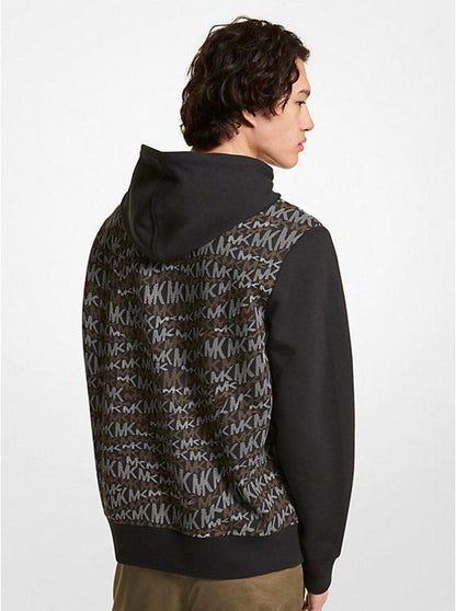 Animal Logo Print Cotton Blend Hoodie