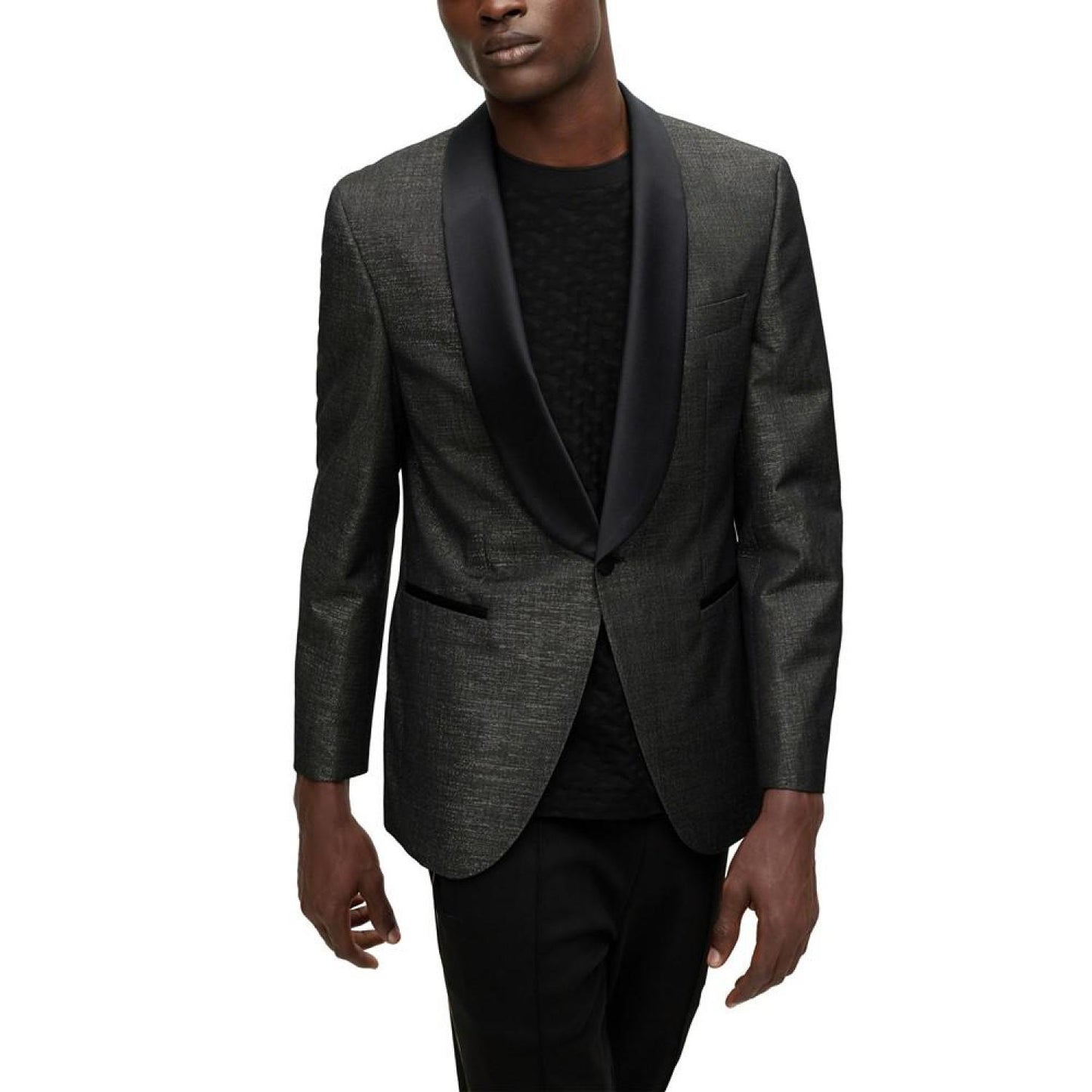 Men's Twill Regular-Fit Tuxedo Jacket