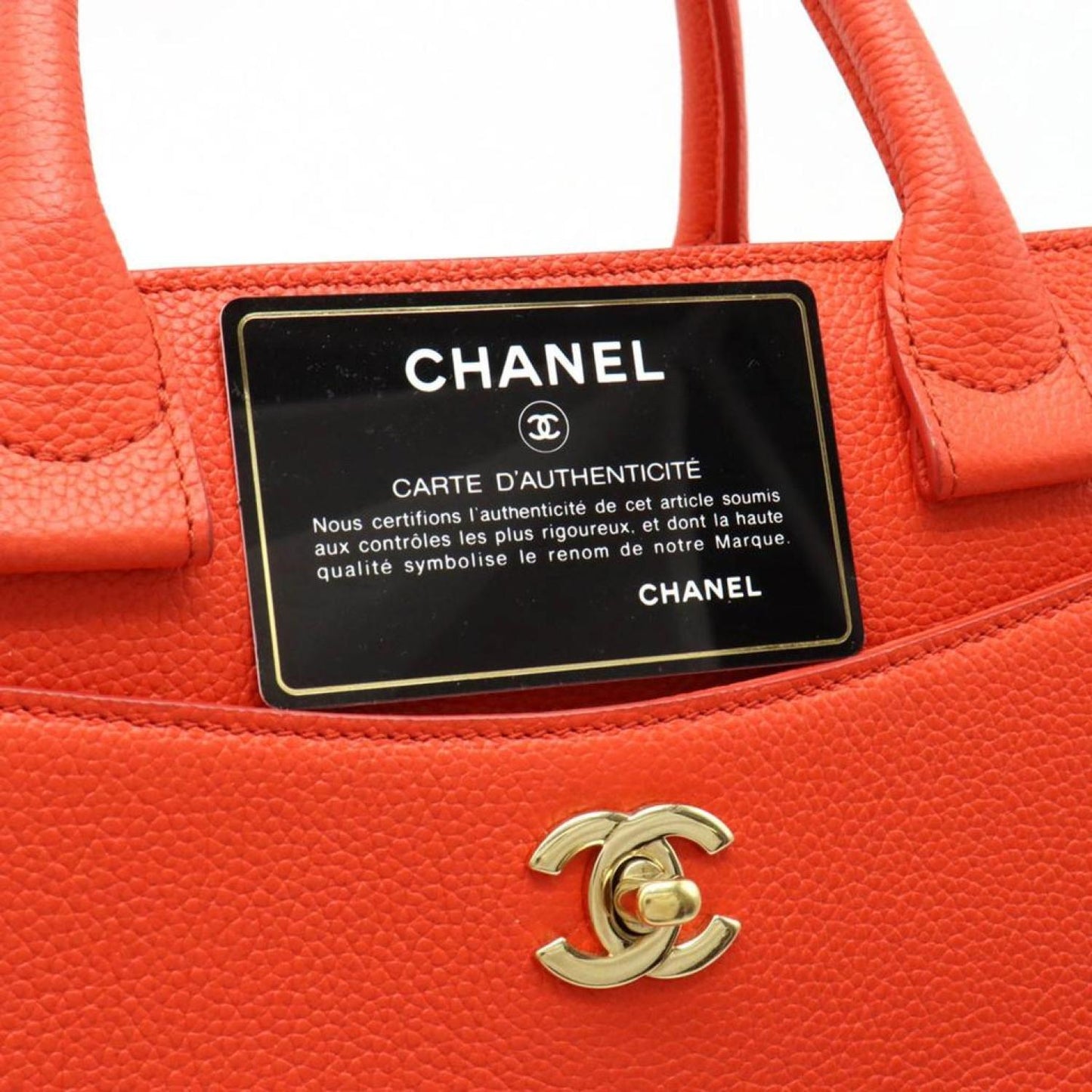 Chanel Executive  Leather Tote Bag (Pre-Owned)