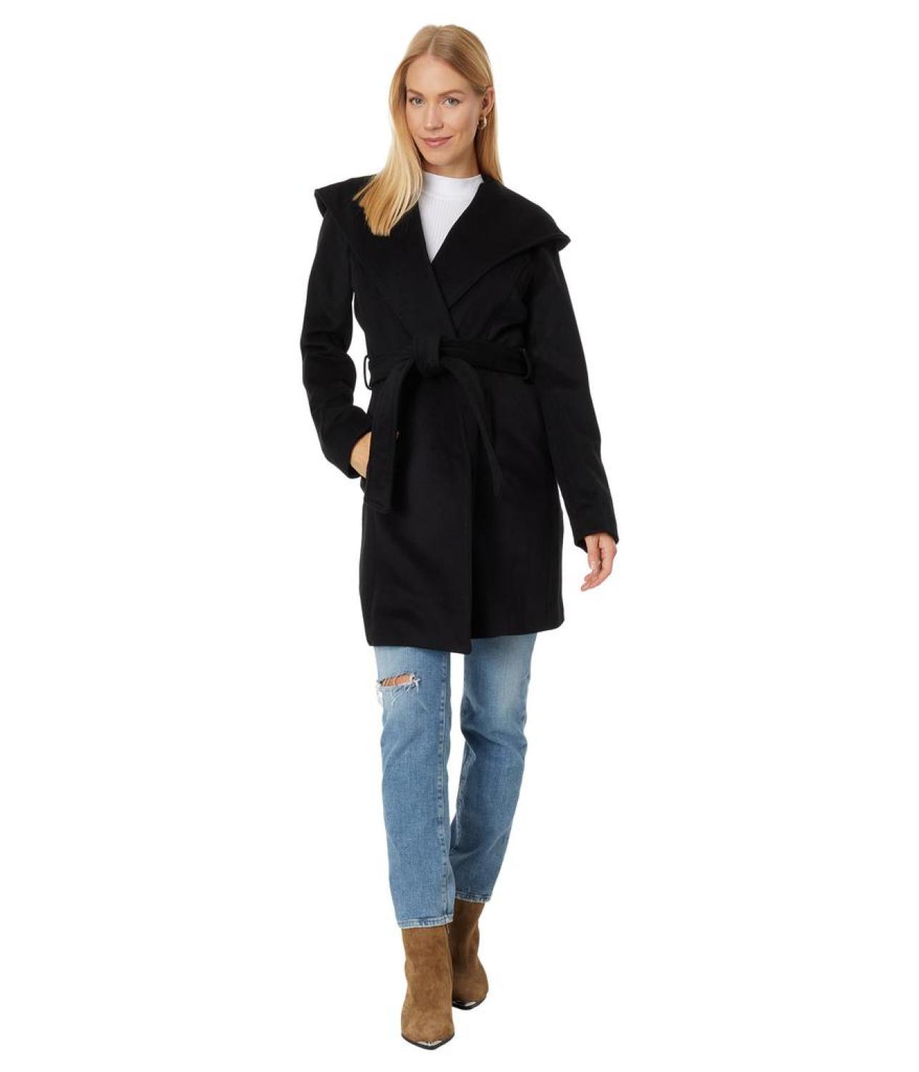 Belted Wool Wrap M121384Q73