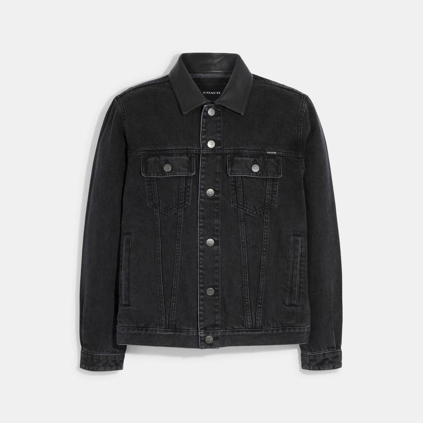 Coach Outlet Solid Denim Jacket