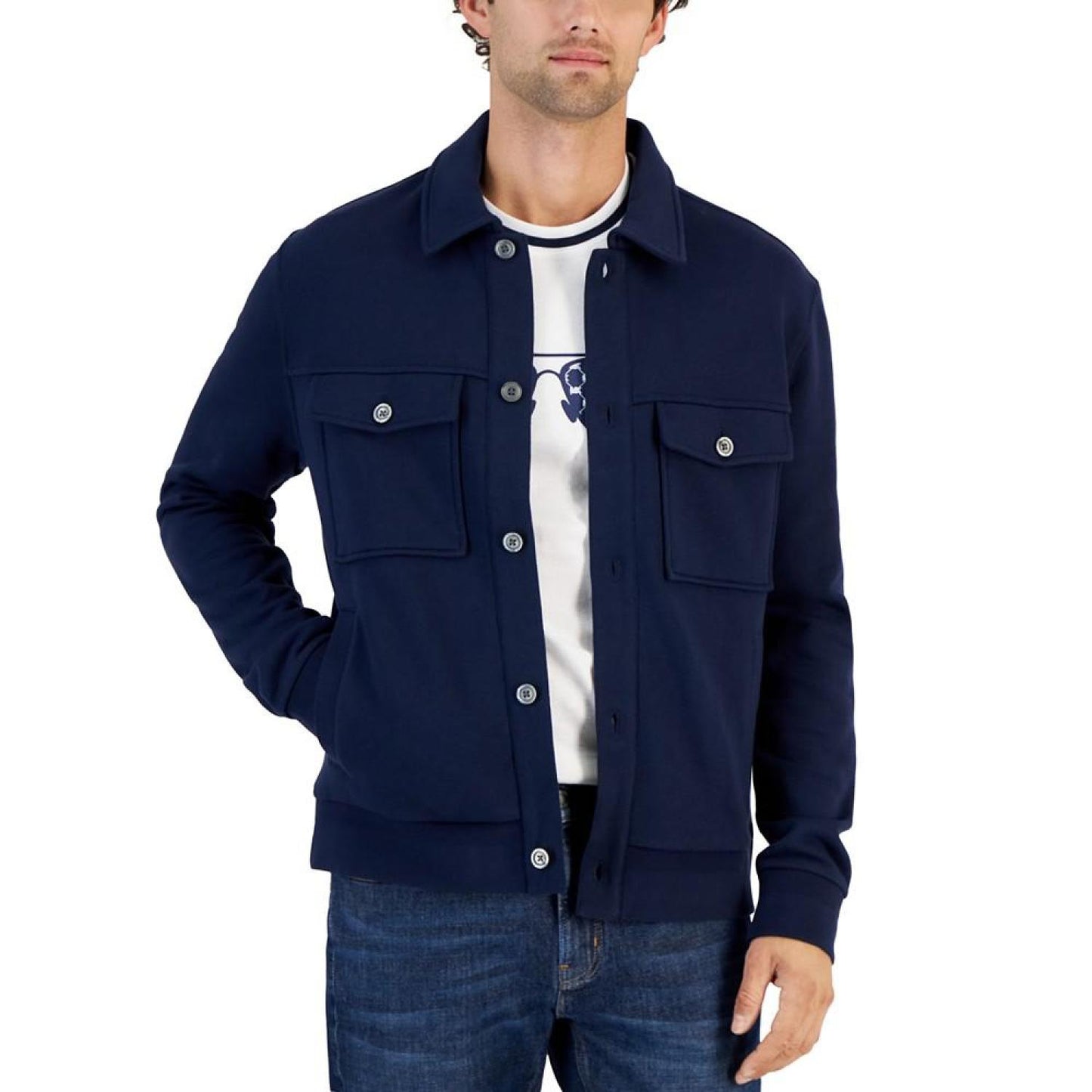 Men's Classic Fit Button-Front Trucker Jacket