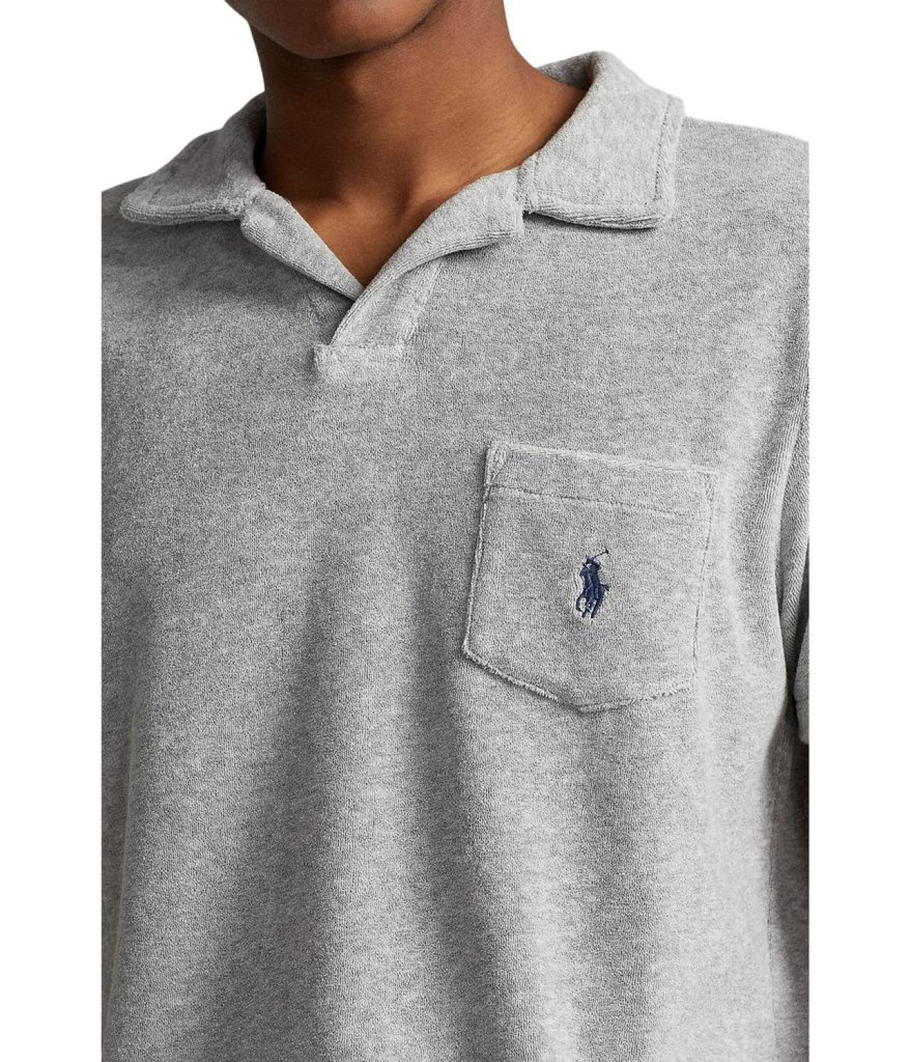 Cotton-Blend Terry Polo Shirt