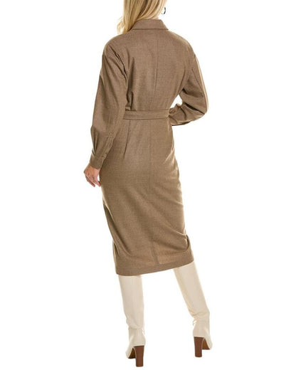 Max Mara Fronda Wool-Blend Shirtdress