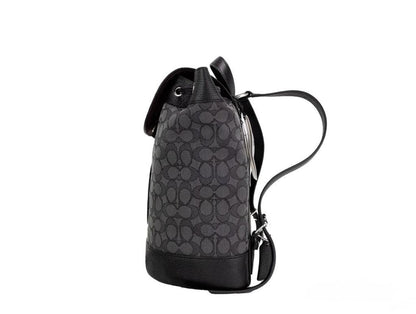 COACH Dempsey  Smoke Signature Jacquard Canvas Logo Patch Women's Backpack