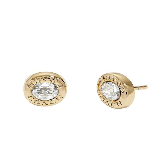 Signature Crystal Stone Stud Earrings