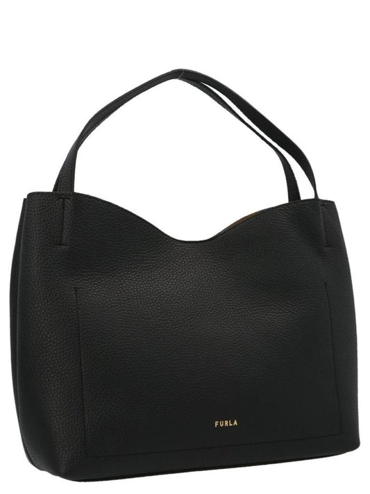 Furla Logo Detailed Large Shoulder Bag