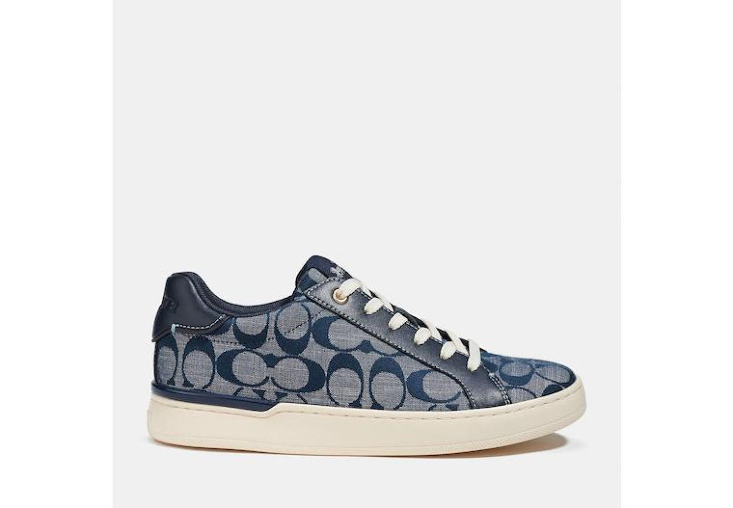 Coach Outlet Clip Low Top Sneaker In Signature Chambray