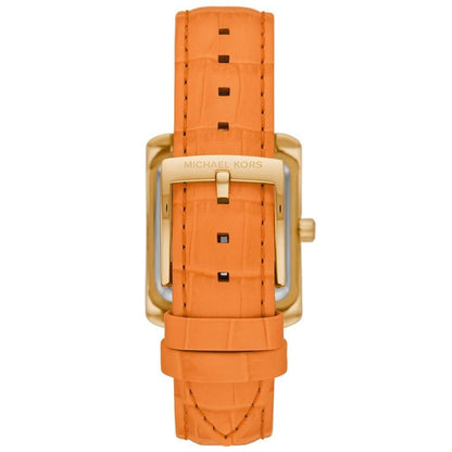 Women's Emery Three-Hand Apricot Genuine Leather Watch 33mm x 27mm