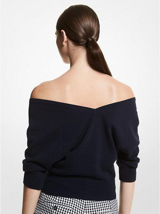 Cashmere Off-The-Shoulder Sweater