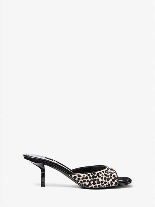 Anita Ocelot Print Calf Hair Sandal