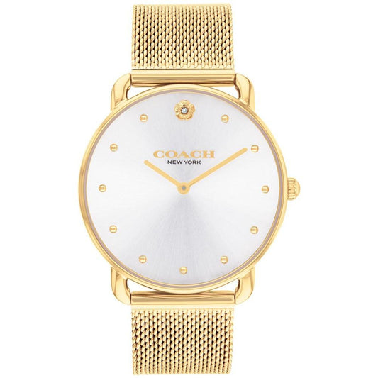 Women's Elliot Gold-Tone Stainless Steel Mesh Bracelet Watch 36mm