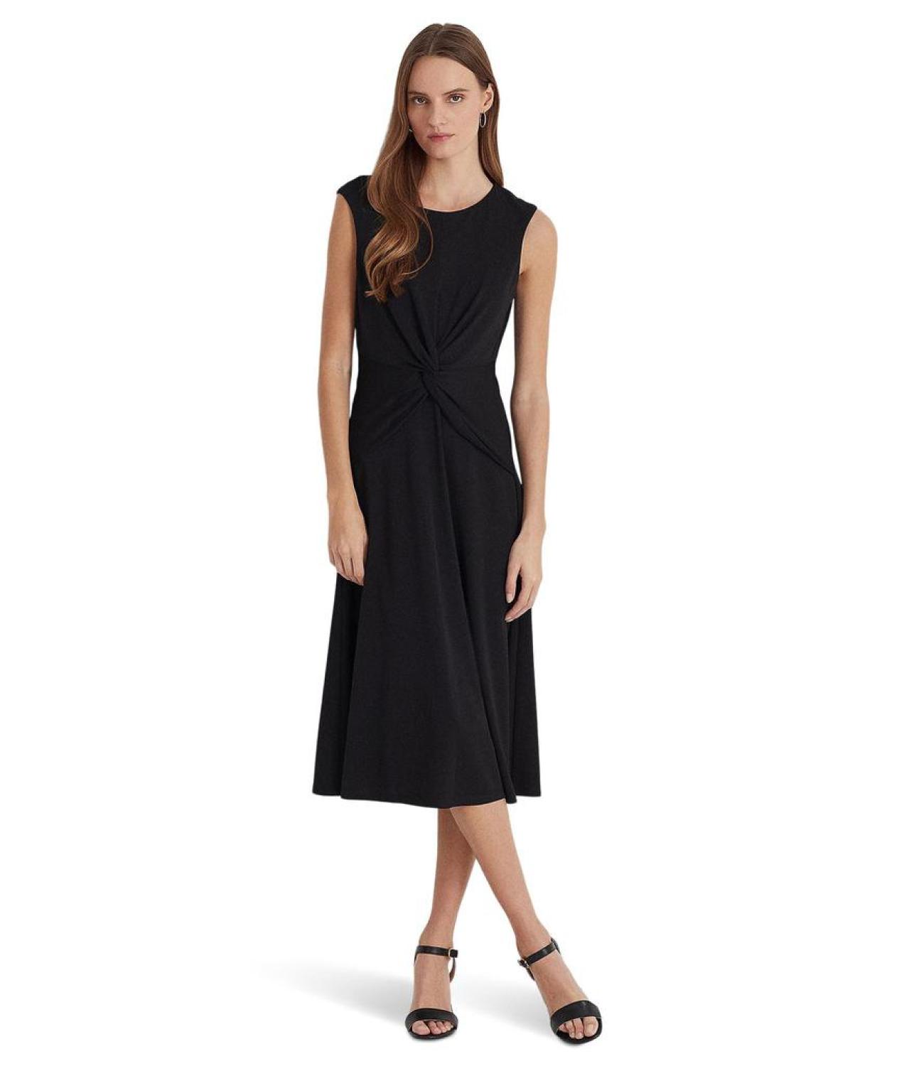 Twist Front Jersey Dress