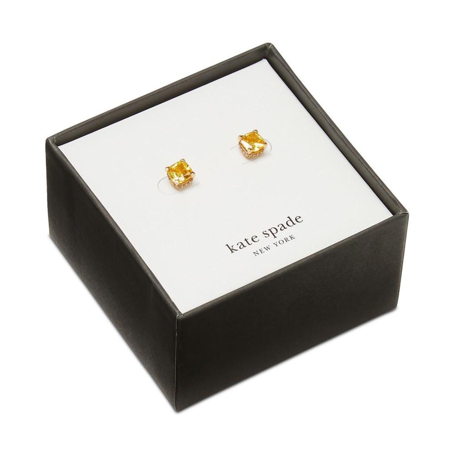 Little Luxuries Pavé & Crystal Square Stud Earrings