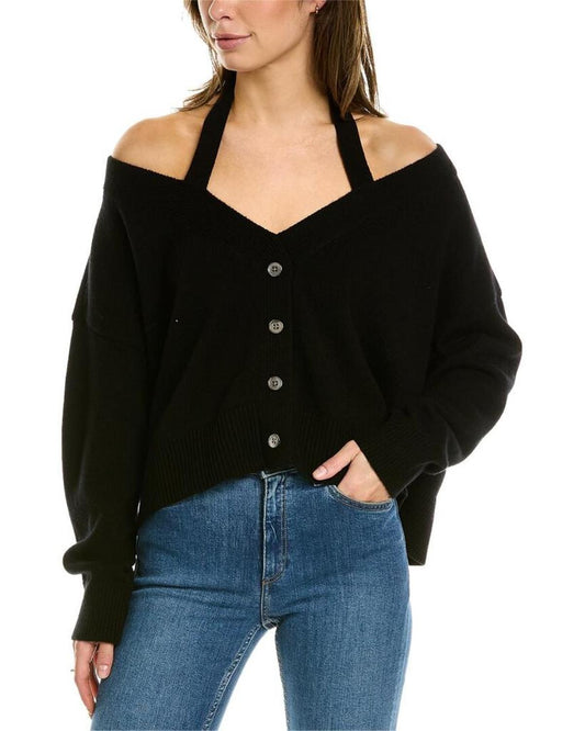 Michael Kors Halter Cashmere Cardigan