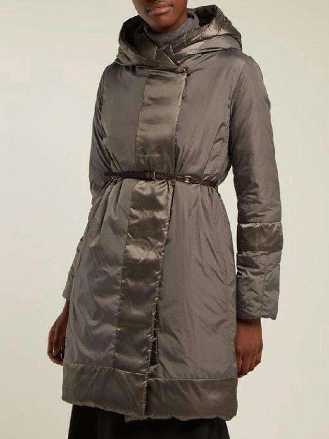 Novefla Reversible Down Coat In Dark Grey