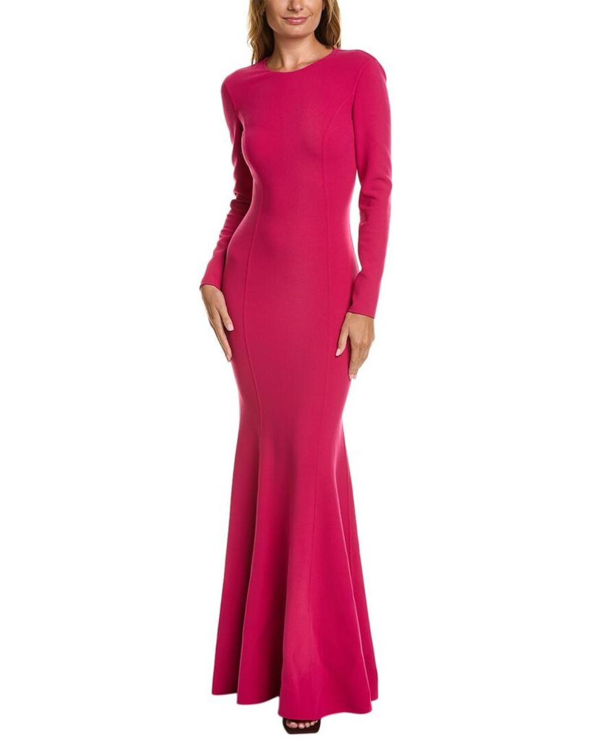 Michael Kors Collection Wool-Blend Fishtail Gown