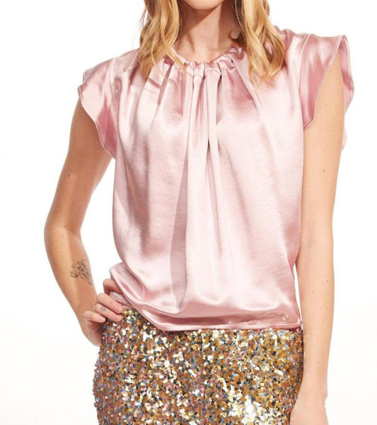 Cara Top In Rosewater