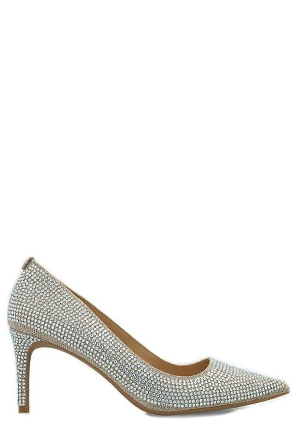 Michael Michael Kors Alina Flex Glitter Chain-Mesh Pumps