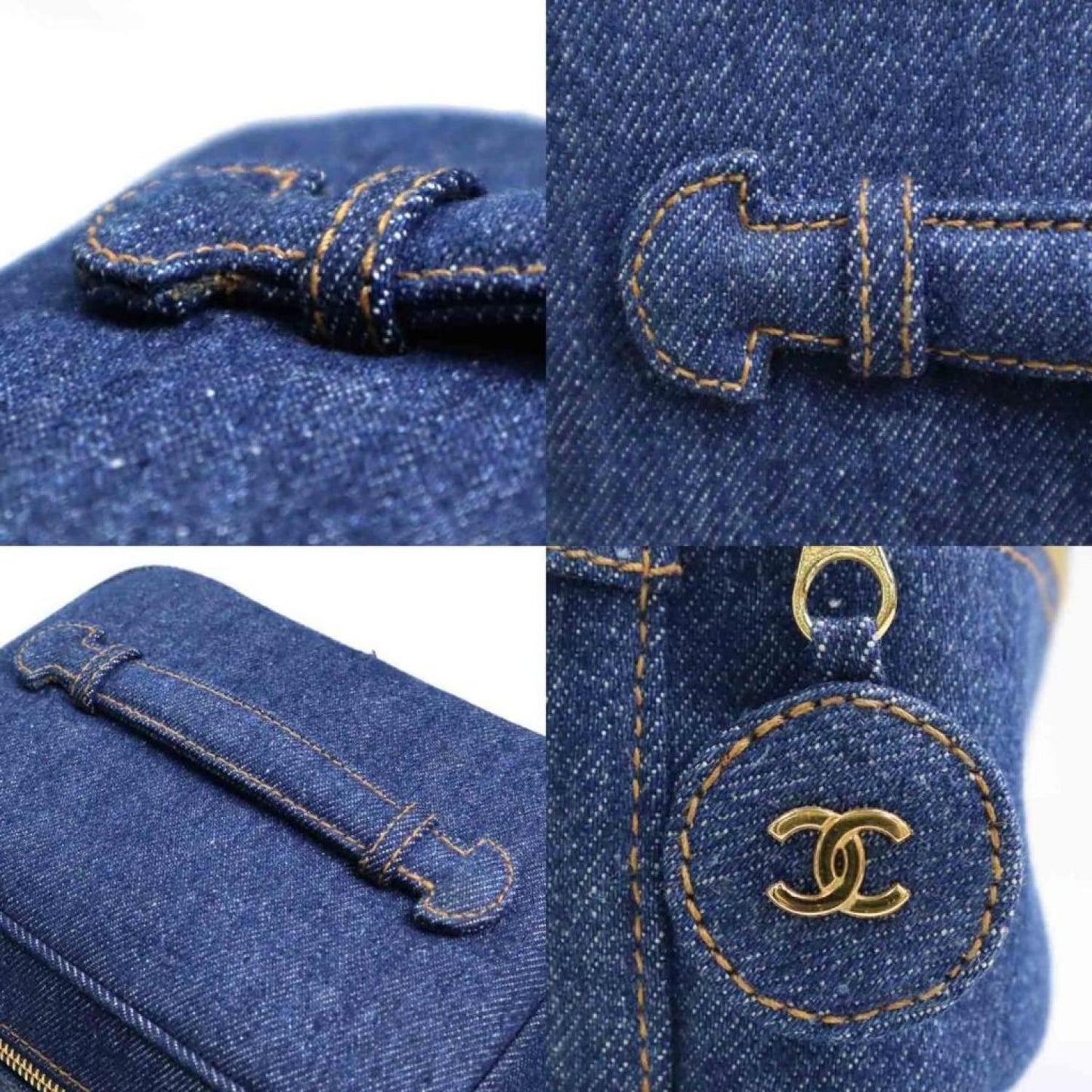 Chanel Vanity   - Jeans Clutch Bag (Pre-Owned)