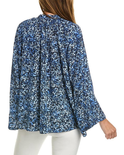 Michael Kors Floral Poet Silk Tunic