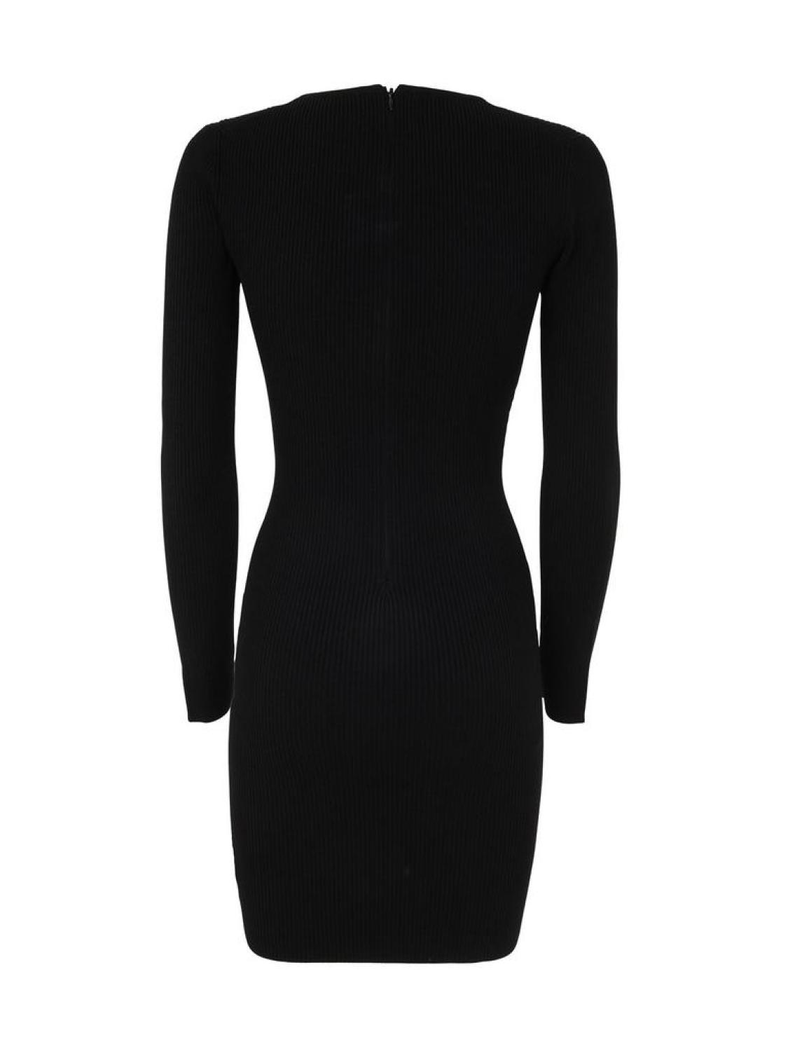 Michael Michael Kors Cut-Out Ribbed Knit Mini Dress