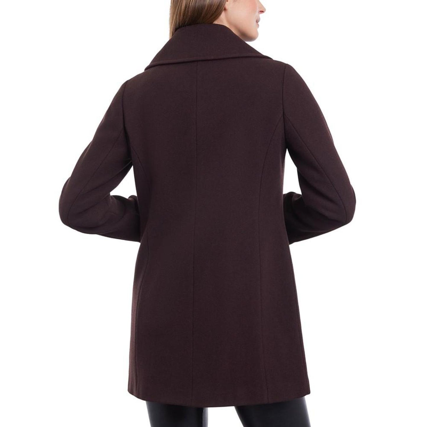 Women's Double-Breasted Notched-Collar Coat