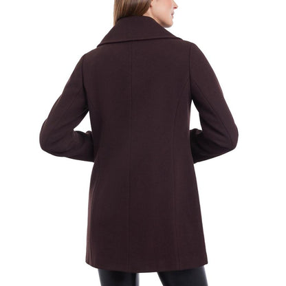 Women's Double-Breasted Notched-Collar Coat