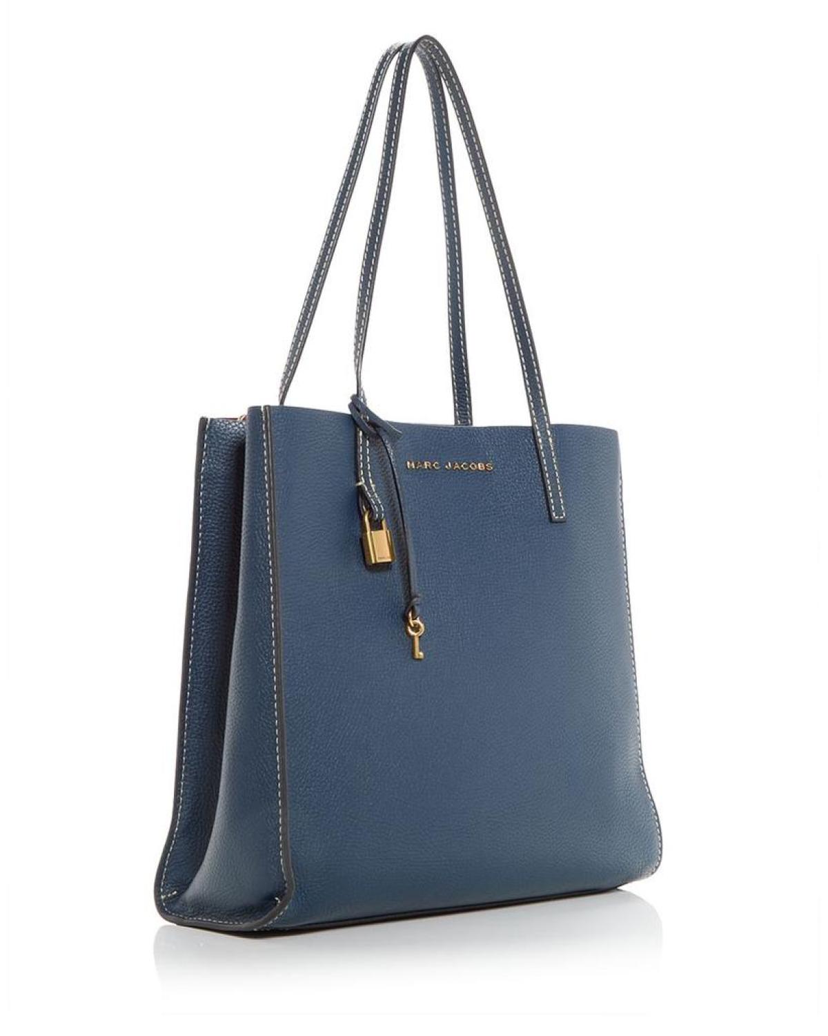 East west leather clearance tote