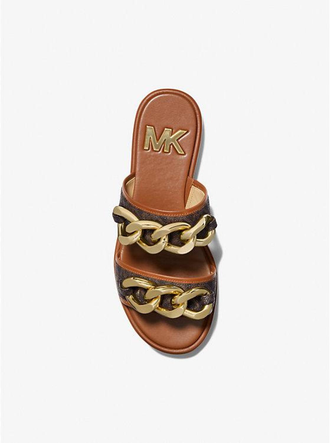 Scarlett Embellished Signature Logo Slide Sandal