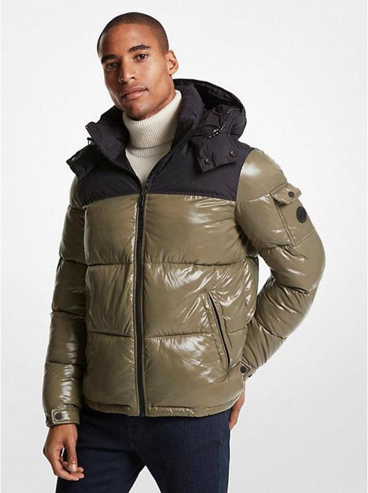 Roseville Quilted Ciré Nylon Puffer Jacket