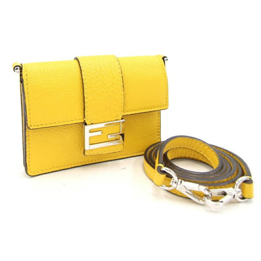 Fendi Baguette Leather Shoulder Bag (Pre-Owned)