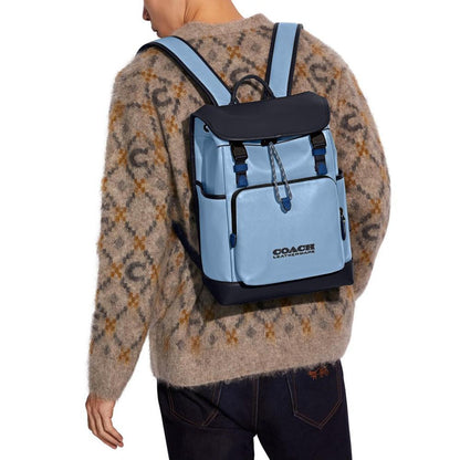 League Flap Logo Backpack