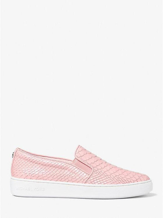 Keaton Snake Embossed Leather Slip-On Sneaker