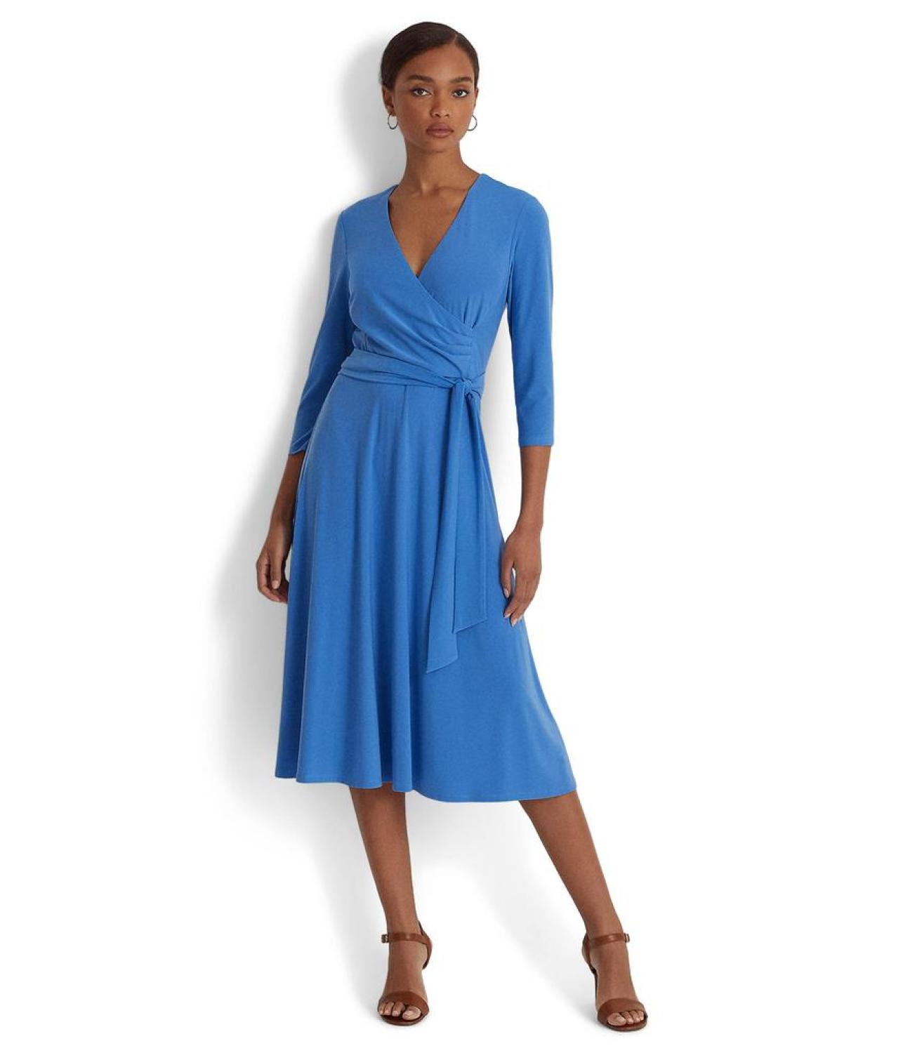 Jersey-Matte Midi Dress