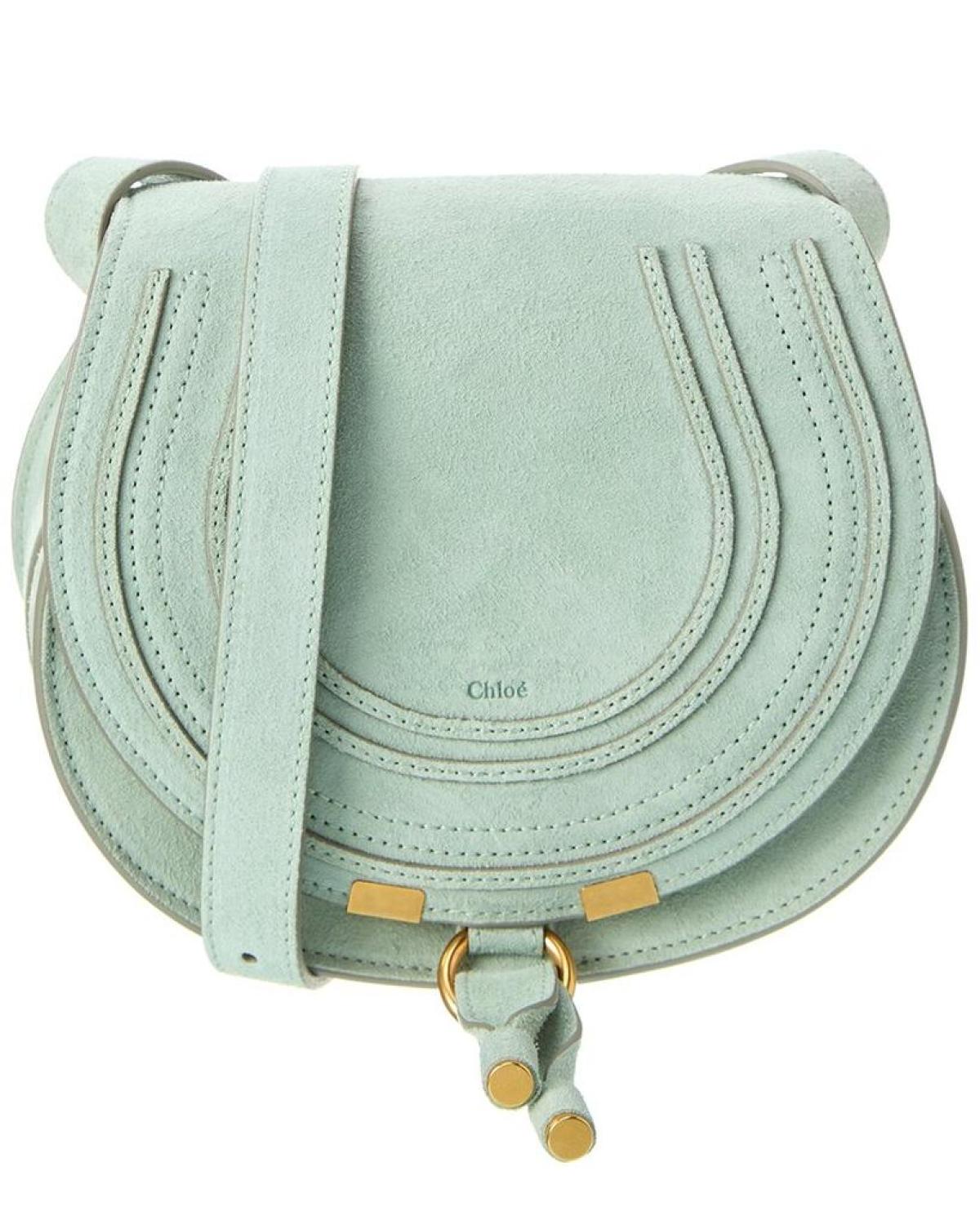 Chloé Marcie Small Suede Saddle Bag