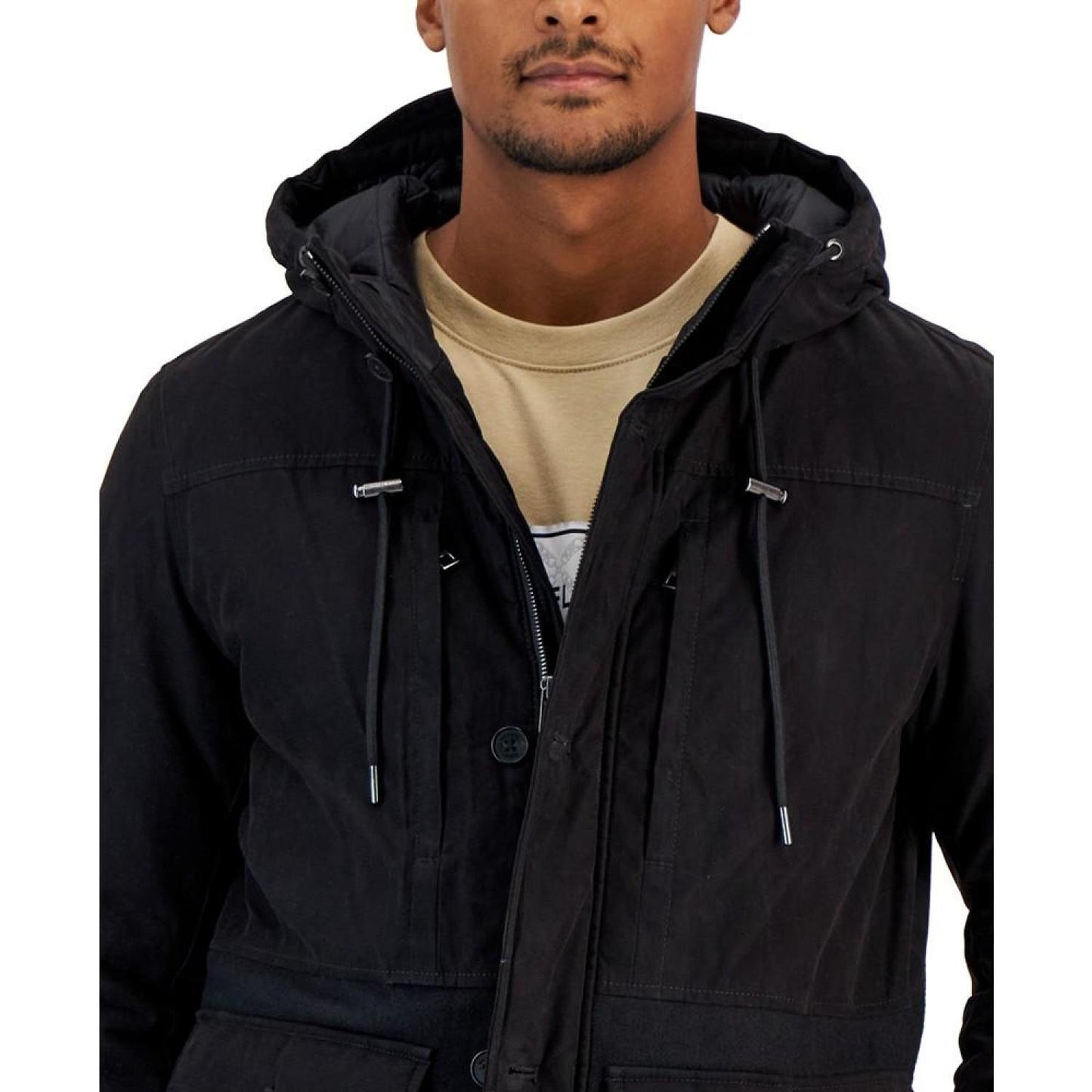 Men's Four-Pocket Hooded Parka