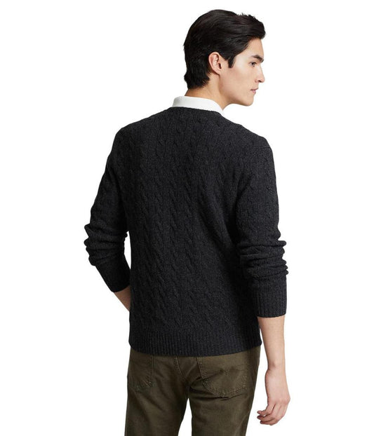 Wool-Cashmere Cable-Knit Sweater