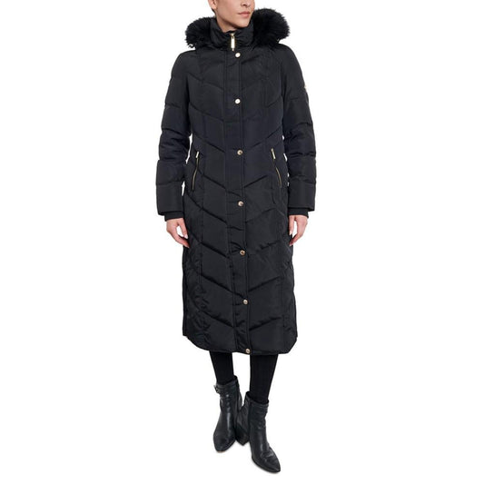 Women's Faux-Fur-Trim Hooded Maxi Puffer Coat