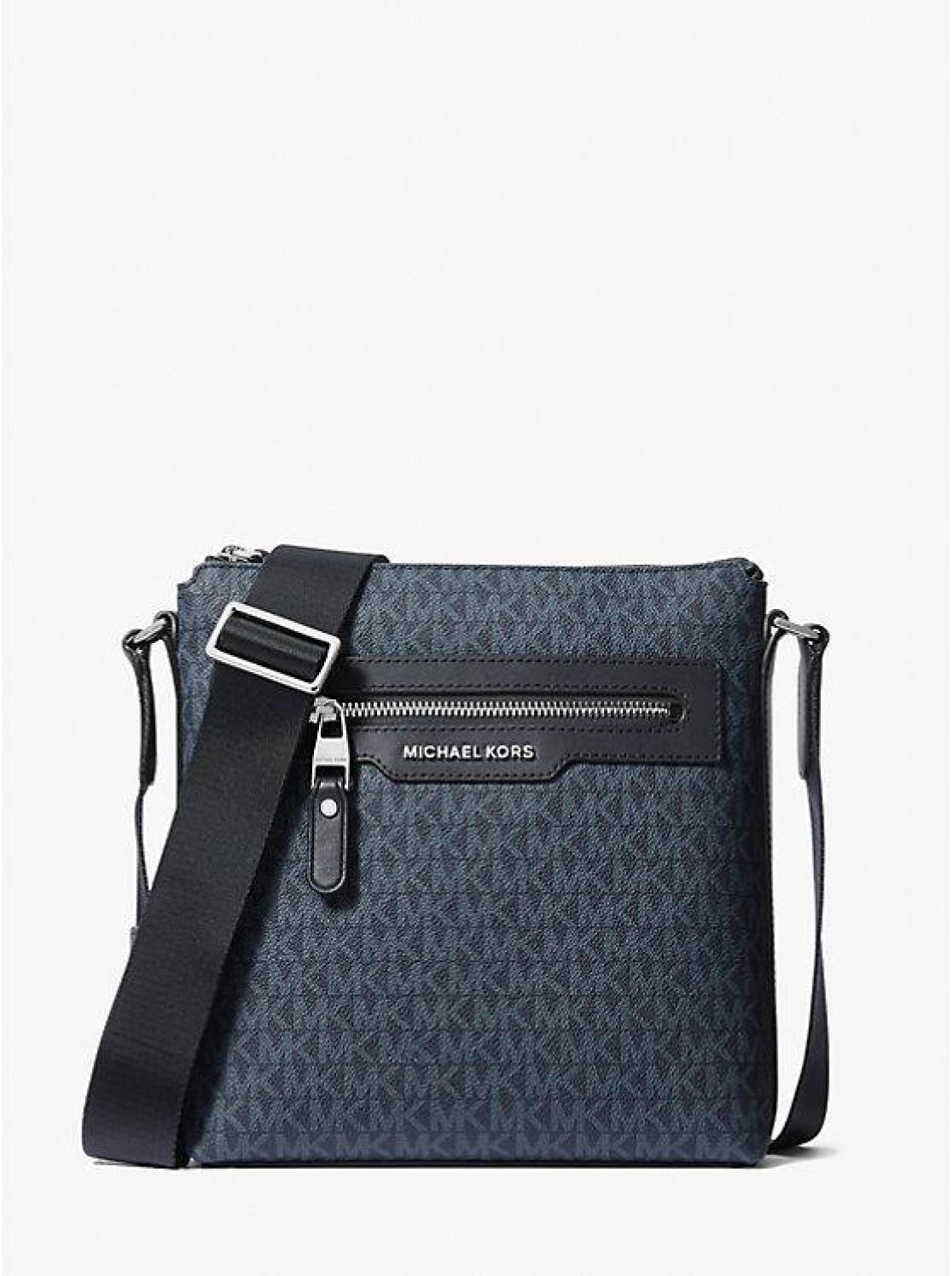 Hudson Medium Signature Logo Crossbody Bag