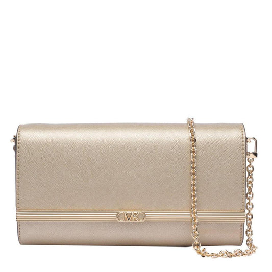 Michael Kors Mona Large Metallic Clutch Bag