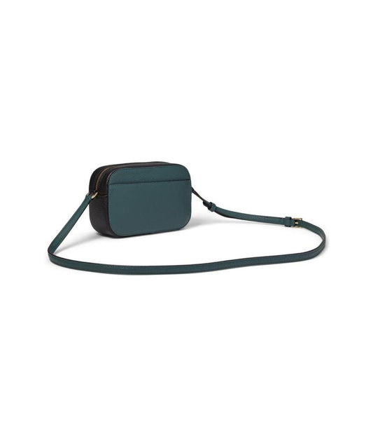 Ava Color-Blocked Pebbled Leather Crossbody