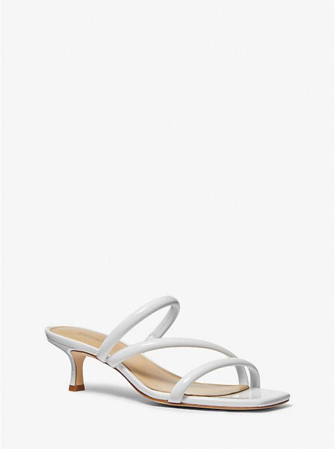 Celia Patent Kitten Sandal