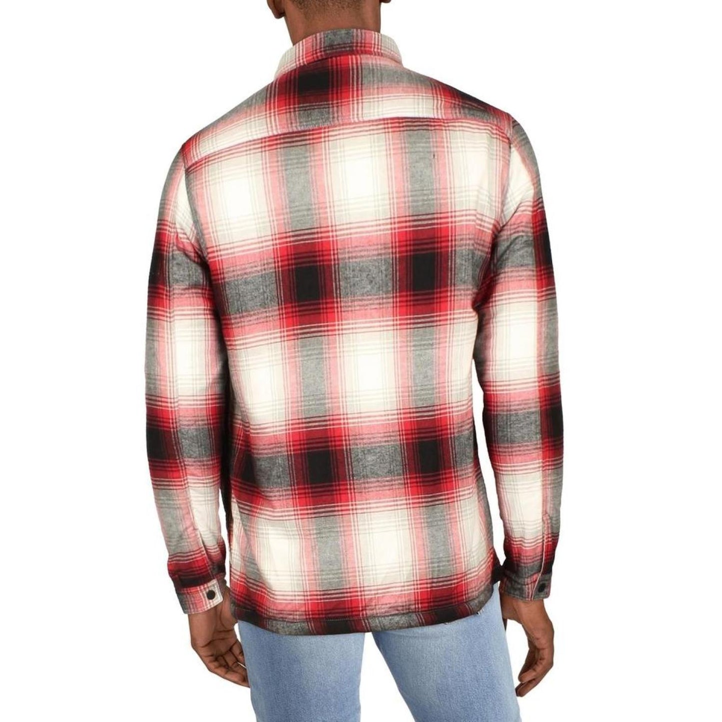 Enalu Mens Flannel Oversized Shirt Jacket