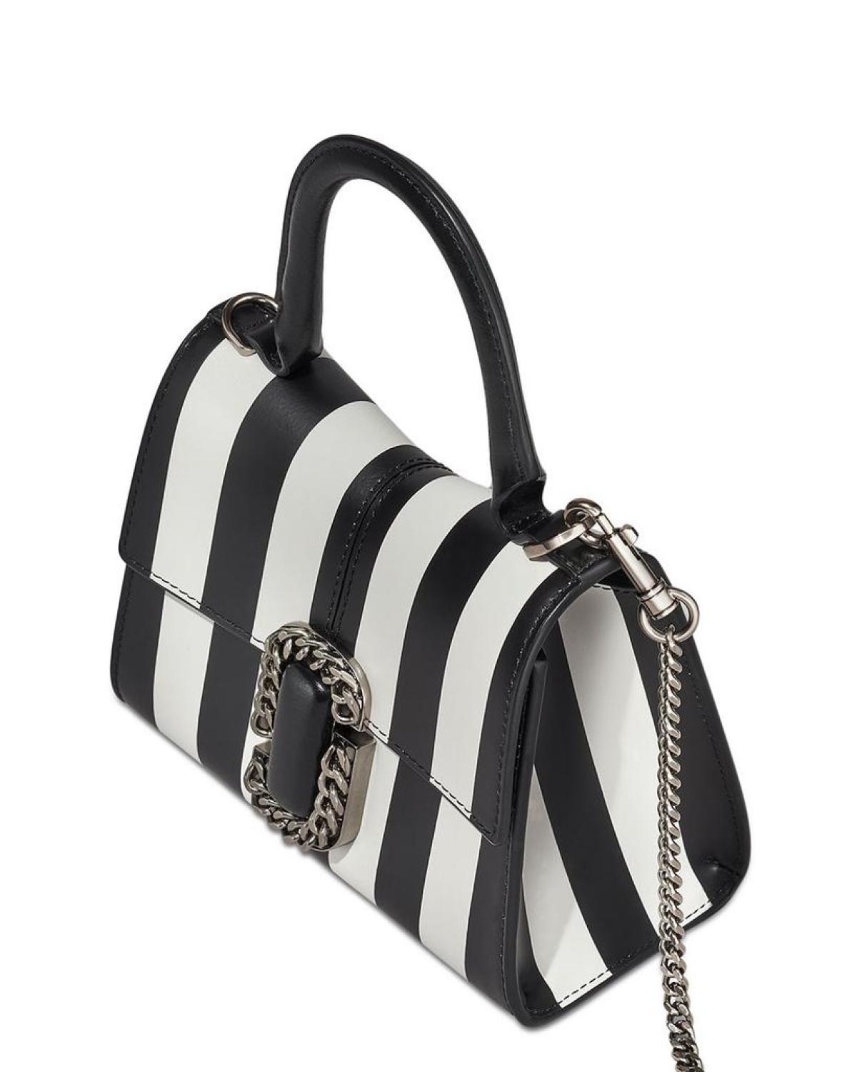 The Striped St. Marc Mini Top Handle Bag