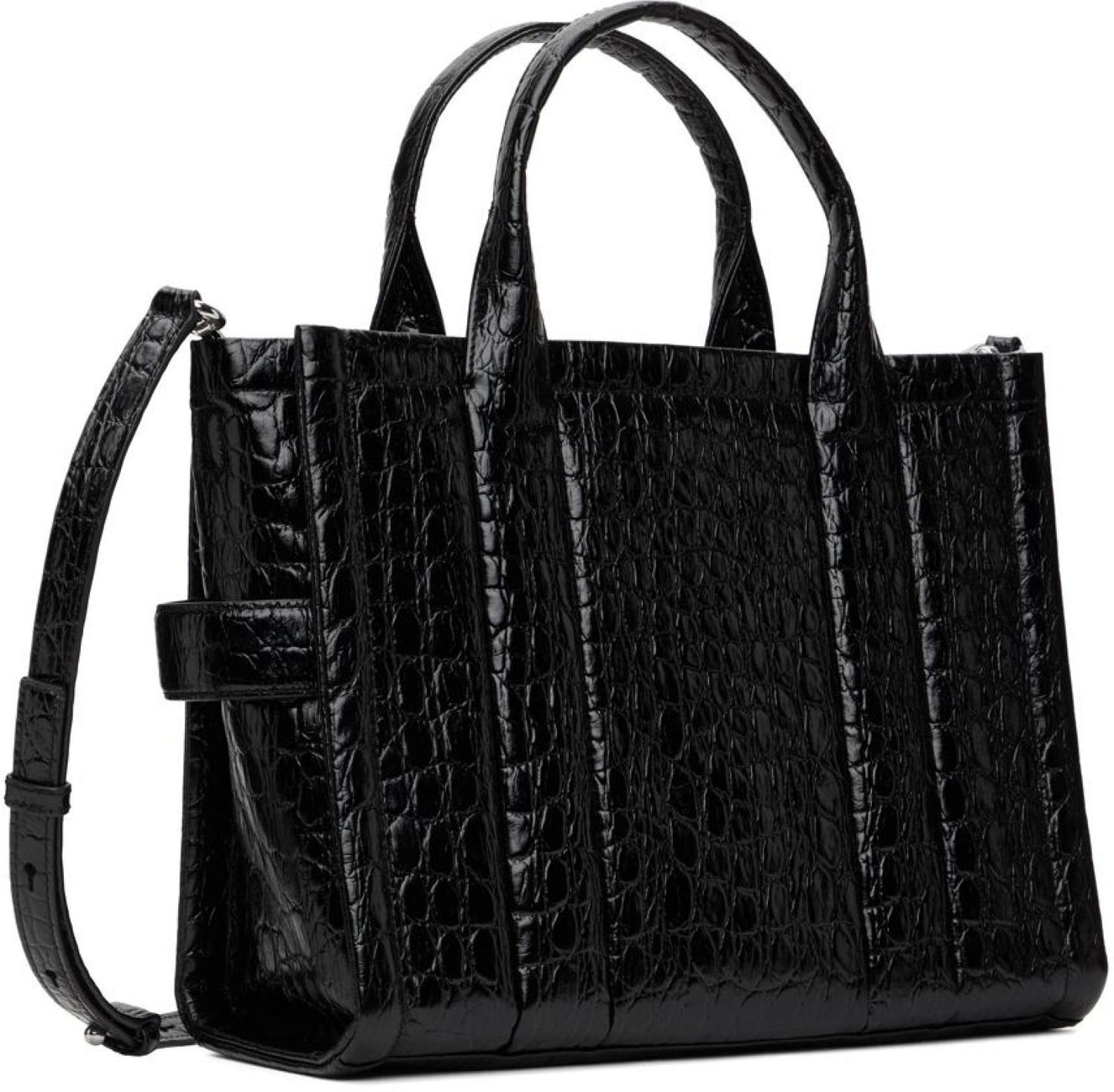 Black 'The Croc-Embossed' Medium Tote