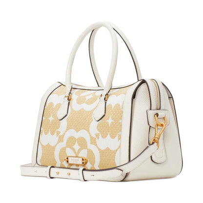 Spade Flower Monogram Medium Satchel